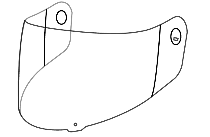 KTM VISOR CLEAR ST 501